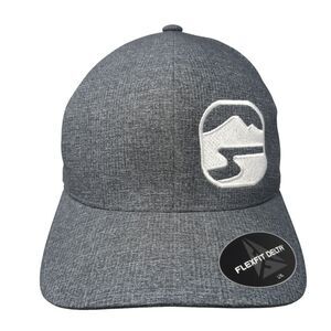 Flexfit Delta Fitted Hat Gray L/XL Lightweight Embroidered 6 Panel Polyester